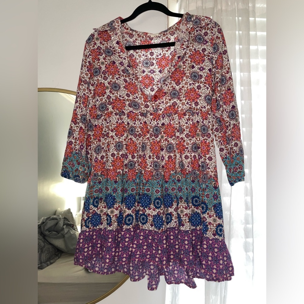 Colorful En Crème Dress